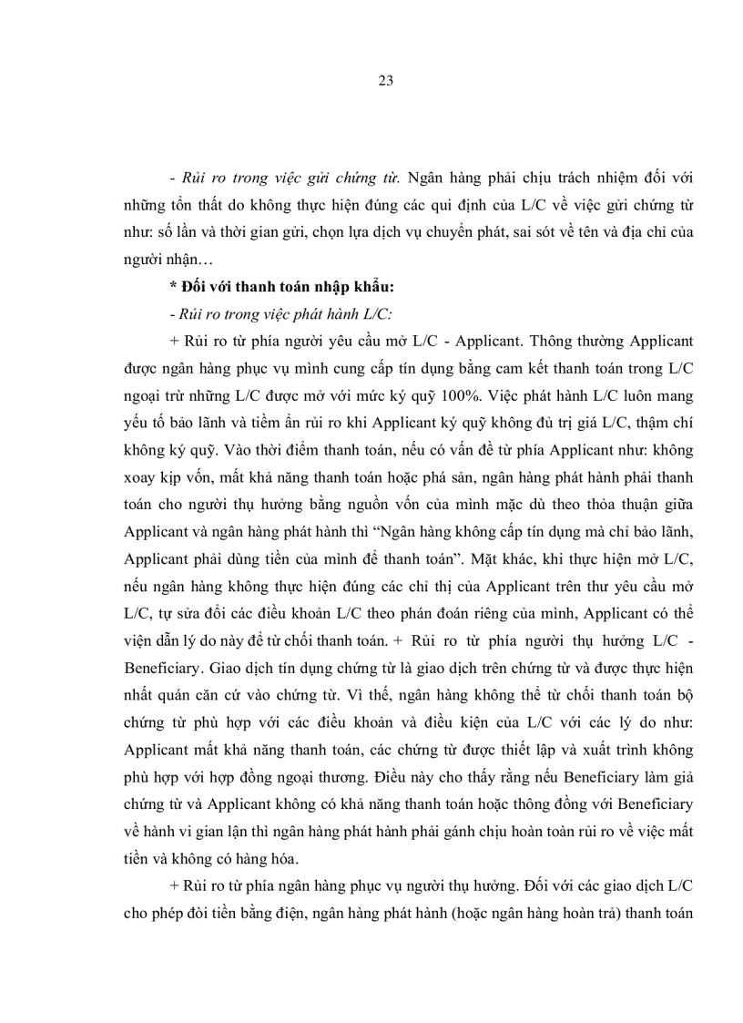 image for page Các giải pháp phòng ngừa rủi ro hạn chế thiệt hại trong hoạt động thanh toán xuất nhập khẩu tại Ngân hàng Ngoại thương Việt Nam