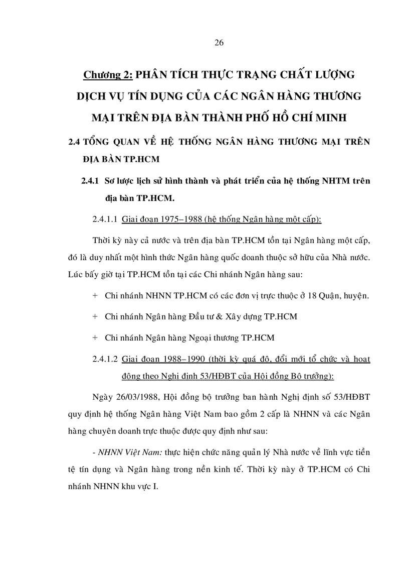 image for page Các giải pháp nâng cao chất lượng tín dụng của các ngân hàng thương mại Việt Nam trên địa bàn TP HCM