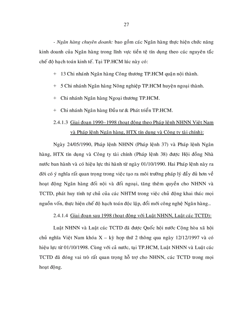 image for page Các giải pháp nâng cao chất lượng tín dụng của các ngân hàng thương mại Việt Nam trên địa bàn TP HCM