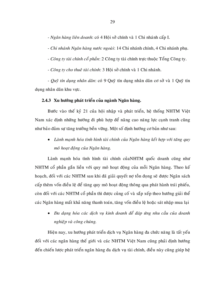 image for page Các giải pháp nâng cao chất lượng tín dụng của các ngân hàng thương mại Việt Nam trên địa bàn TP HCM