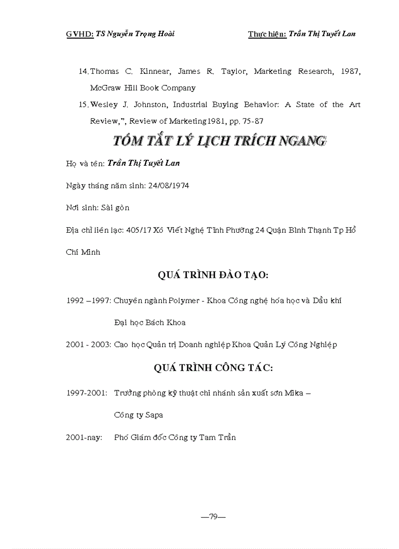 image for page Nghiên cứu hành vi khách hàng đối với sản phẩm và dịch vụ của Công ty Tam Trầnghiên cứu hành vi khách hàng đối với sản phẩm và dịch vụ của Công ty Tam Trần