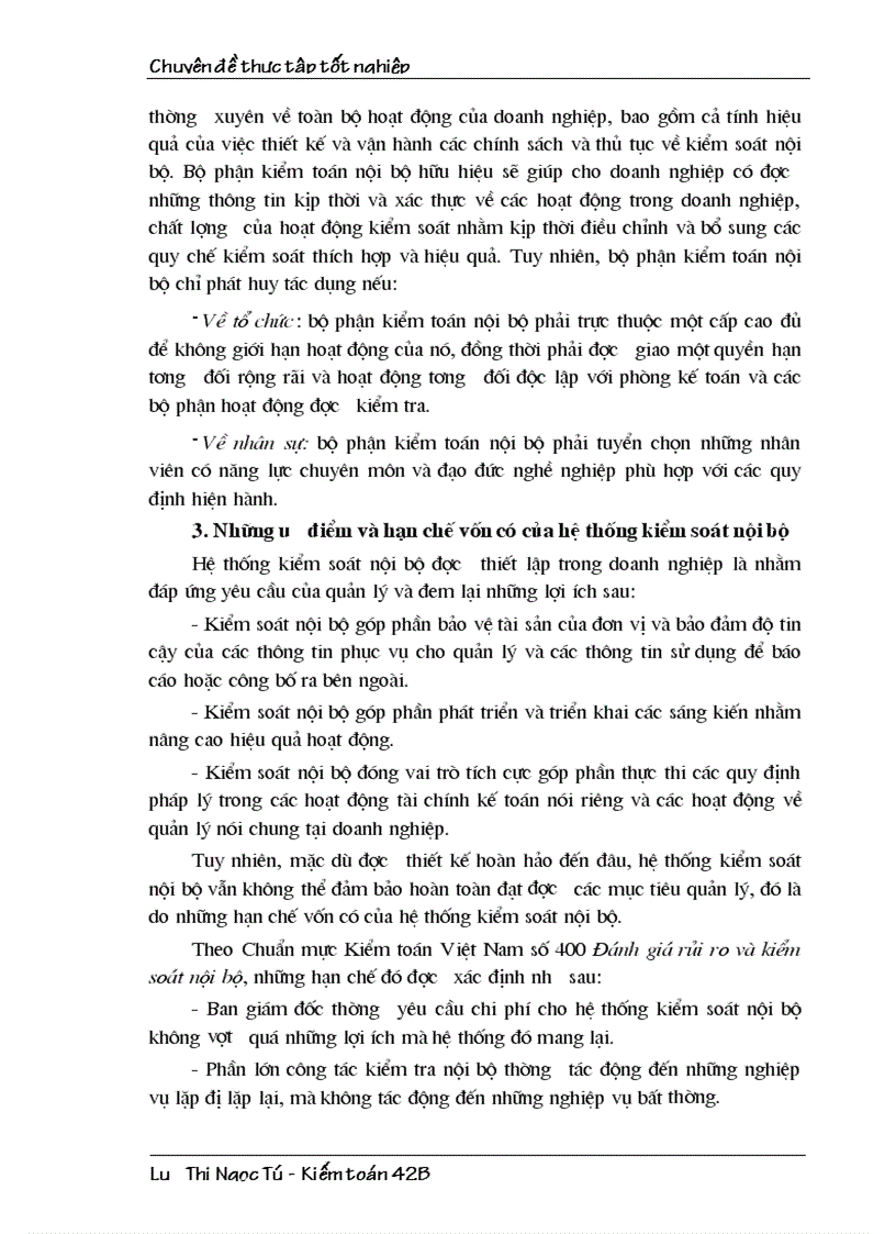 image for page Đánh giá hệ thống kiểm soát nội bộ trong kiểm toán Báo cáo tài chính tại chi nhánh Công ty Kiểm toán và Tư vấn tài chính kế toán Sài Gòn AFC