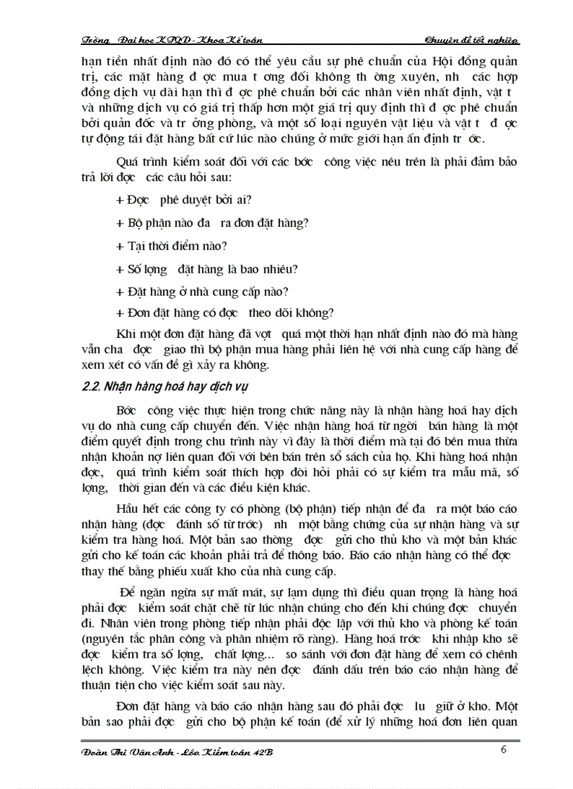 image for page Tìm hiểu qui trình kiểm toán chu trình mua hàng thanh toán trong kiểm toán báo cáo tài chính do VACO thực hiện