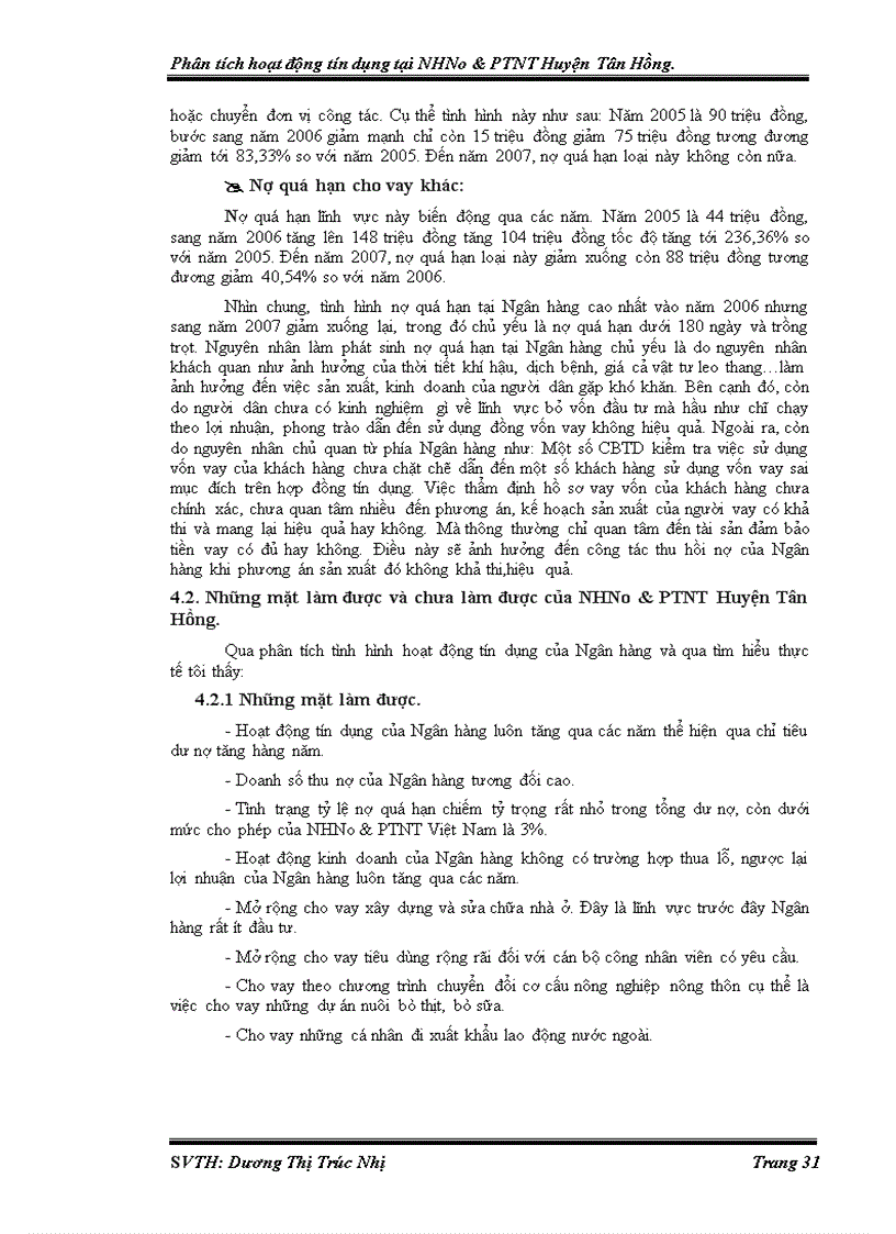 image for page Phân tích hoạt động tín dụng tại NHNo PTNT Huyện Tân Hồng