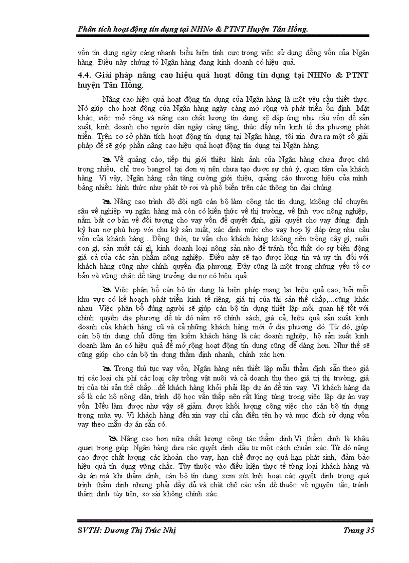 image for page Phân tích hoạt động tín dụng tại NHNo PTNT Huyện Tân Hồng