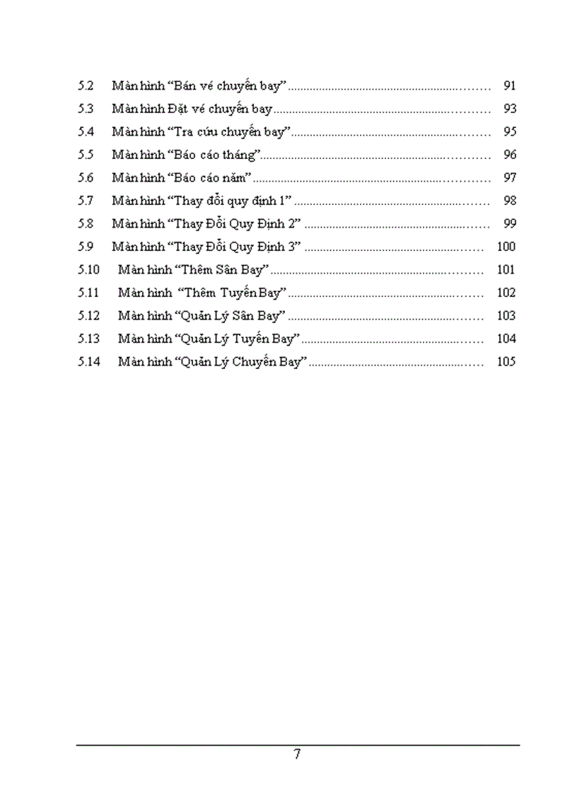 image for page Đề Tài Quản Lý Bán Vé Máy Bay