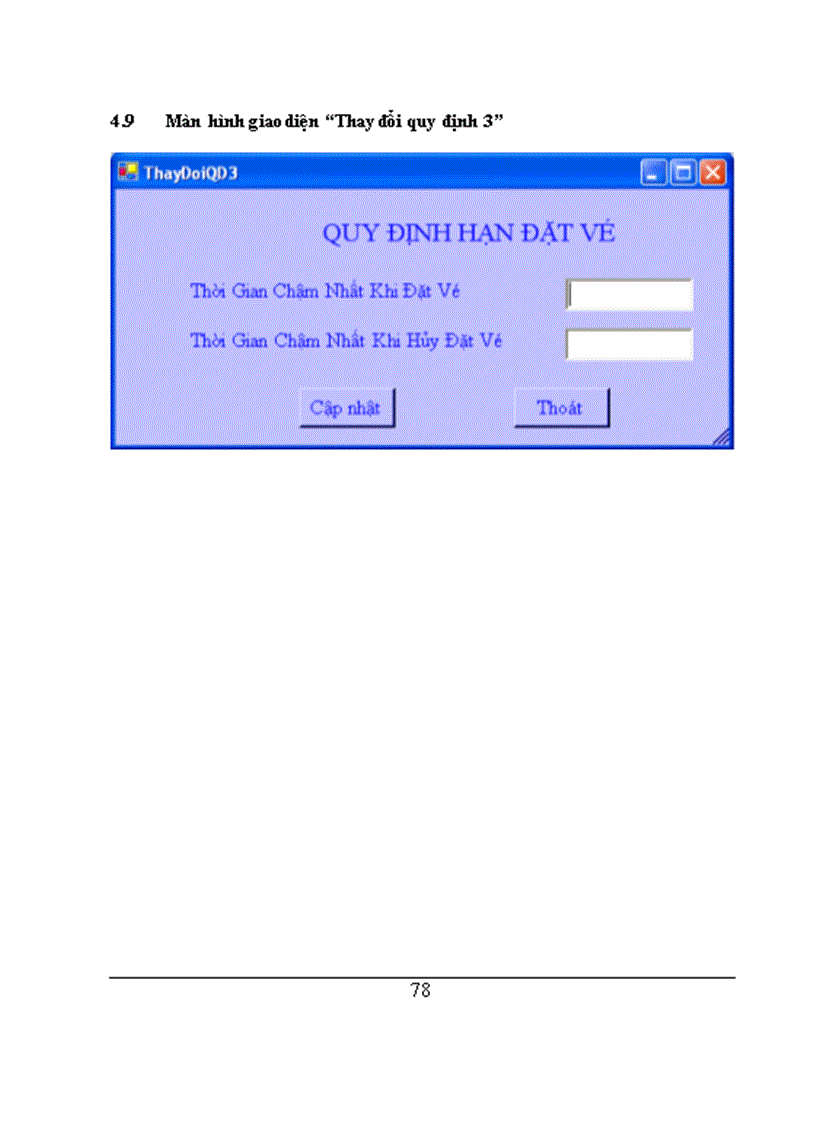 image for page Đề Tài Quản Lý Bán Vé Máy Bay
