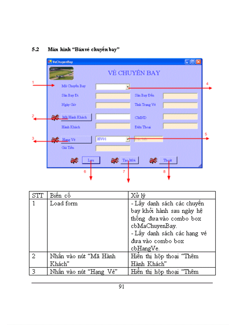 image for page Đề Tài Quản Lý Bán Vé Máy Bay
