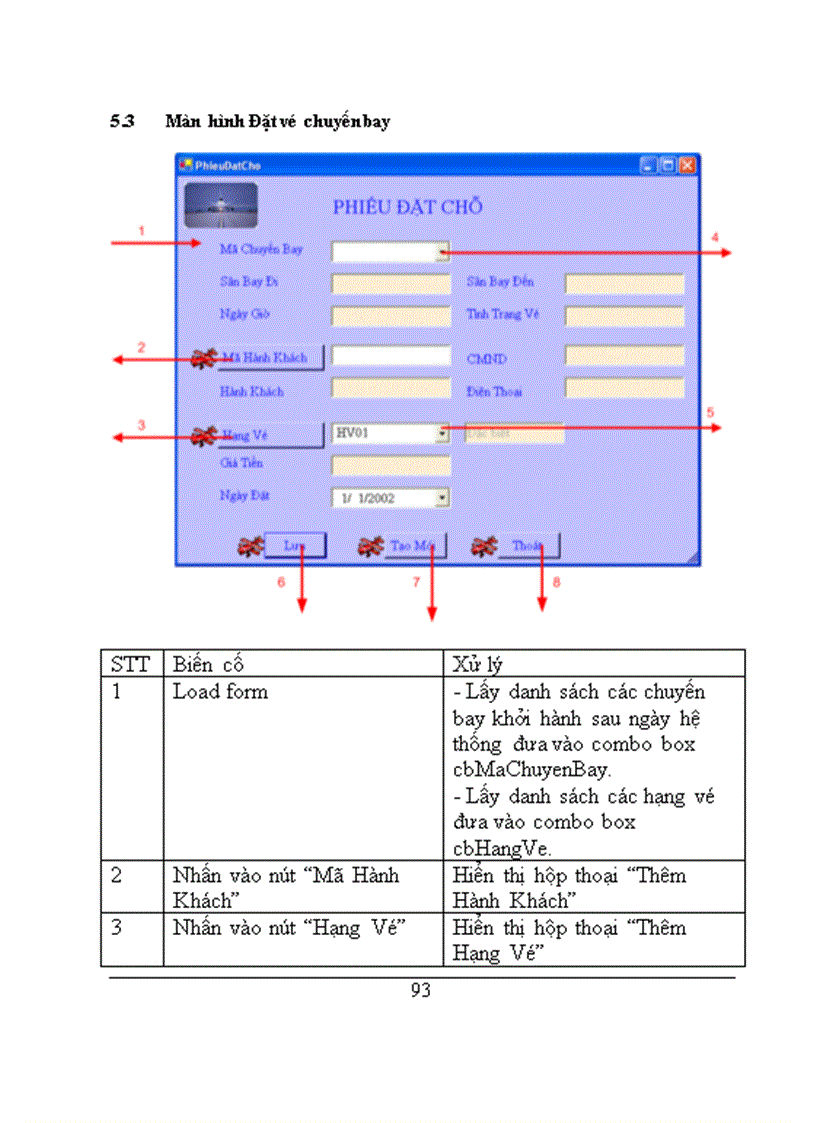 image for page Đề Tài Quản Lý Bán Vé Máy Bay