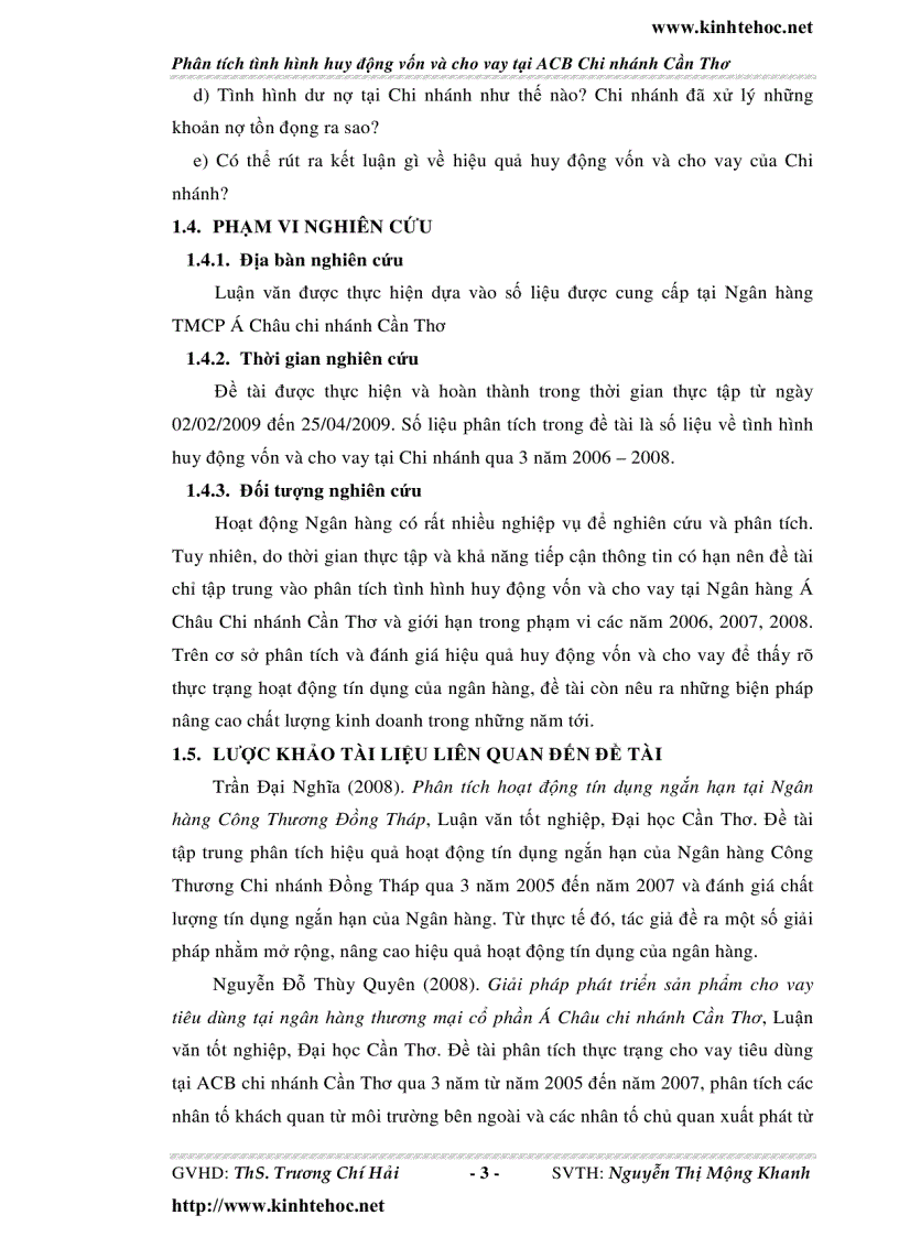 image for page Phân tích tình hình huy động vốn và cho vay tại ACB chi nhánh Cần Thơ