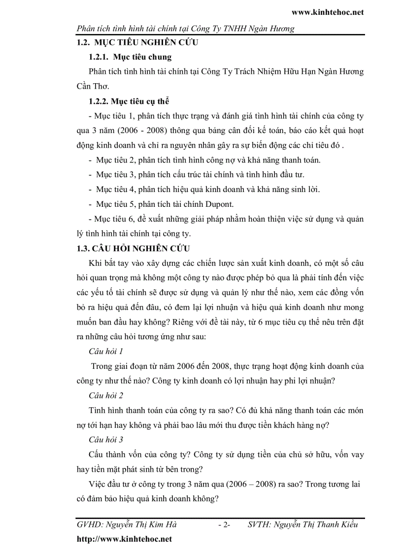 image for page Phân tích tình hình tài chính tại công ty trách nhiệm hữu hạn Ngàn Hương Cân Thơ