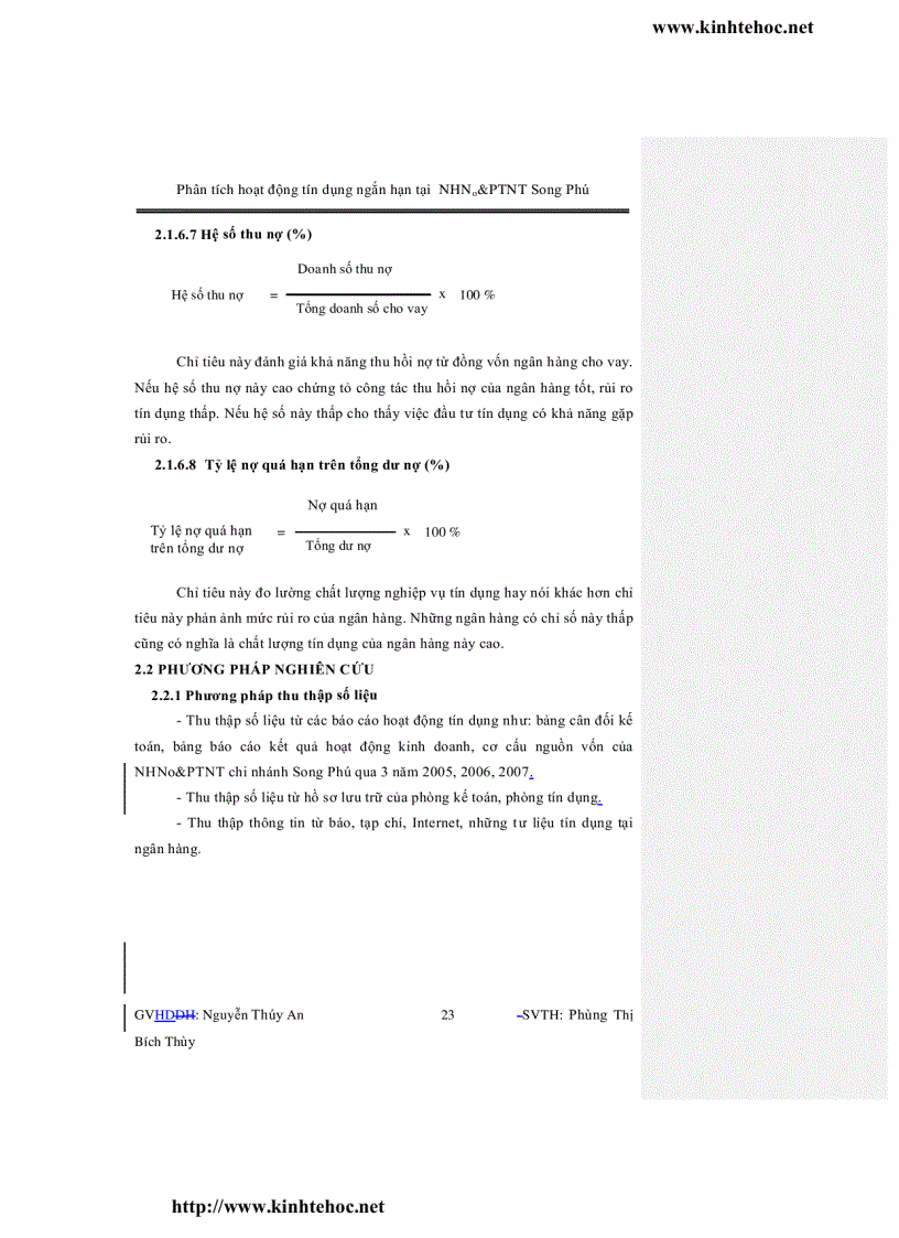 image for page Phân tích hoạt động tín dụng ngắn hạn tại ngân hàng nông nghiệp và phát triển nông thôn chi nhánh Song Phú huyện Tam Bình tỉnh Vĩnh Long