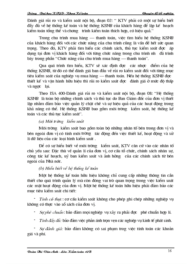 image for page Thực tiễn kiểm toán chu trình mua hàng và thanh toán trong kiểm toán báo cáo tài chính do công ty kiểm toán việt nam thực hiện