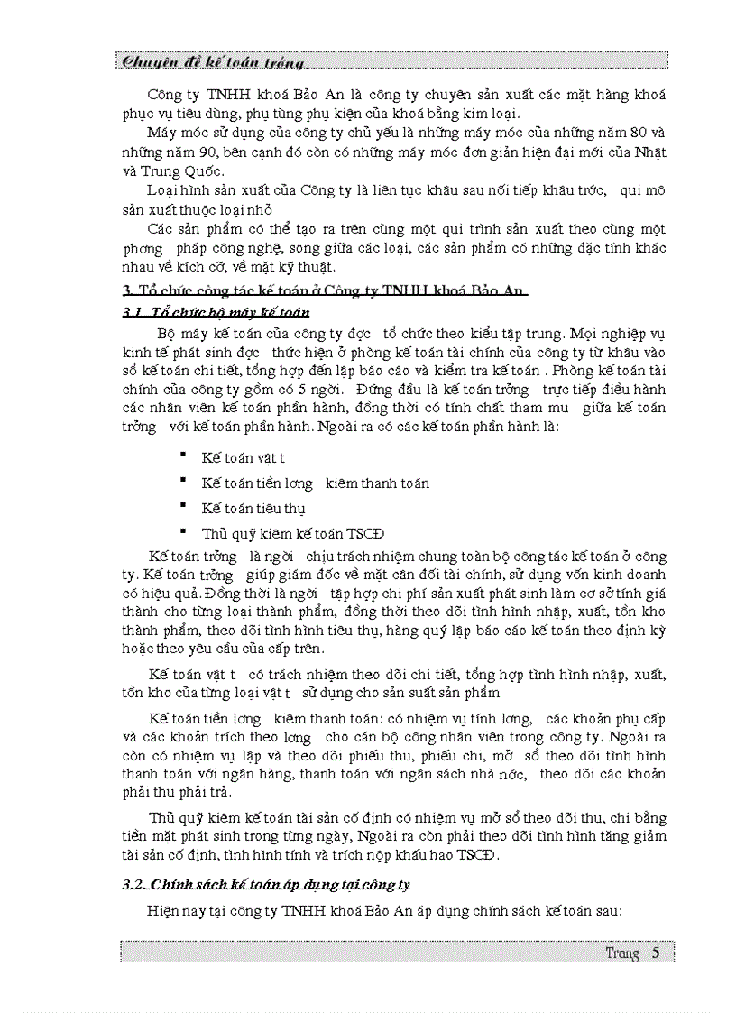 image for page Hoàn thiện công tác kế toán vật liệu tại công ty TNHH khoá Bảo An