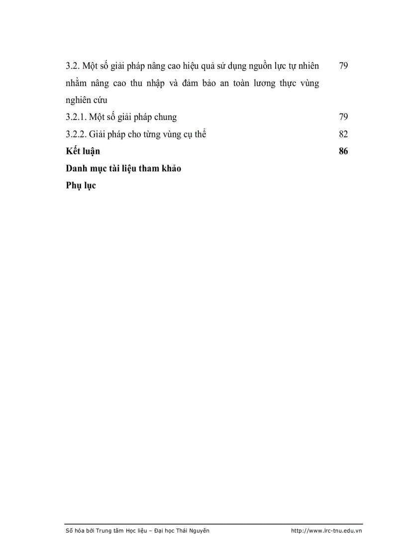 image for page Đánh giá ảnh hưởng của việc sử dụng các nguồn lực tự nhiên trong hộ gia đình tới thu nhập và an toàn lương thực của hộ nông dân huyện Định Hoá tỉnh Thái Nguyên