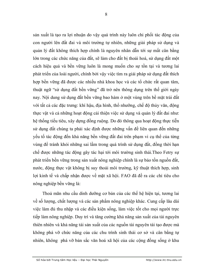 image for page Đánh giá ảnh hưởng của việc sử dụng các nguồn lực tự nhiên trong hộ gia đình tới thu nhập và an toàn lương thực của hộ nông dân huyện Định Hoá tỉnh Thái Nguyên