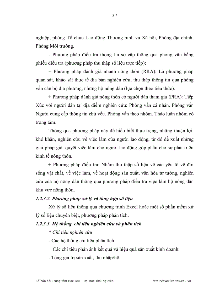 image for page Giải pháp chủ yếu nhằm đáp ứng nhu cầu việc làm của lao động nông thôn huyện Đồng Hỷ tỉnh Thái Nguyên