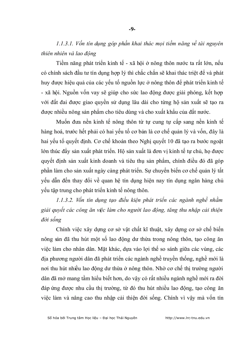 image for page Nâng cao ch ất lượng tín dụng Ngân hàng Nông nghiệp và Phát triển Nông thôn huyện Phú Bình