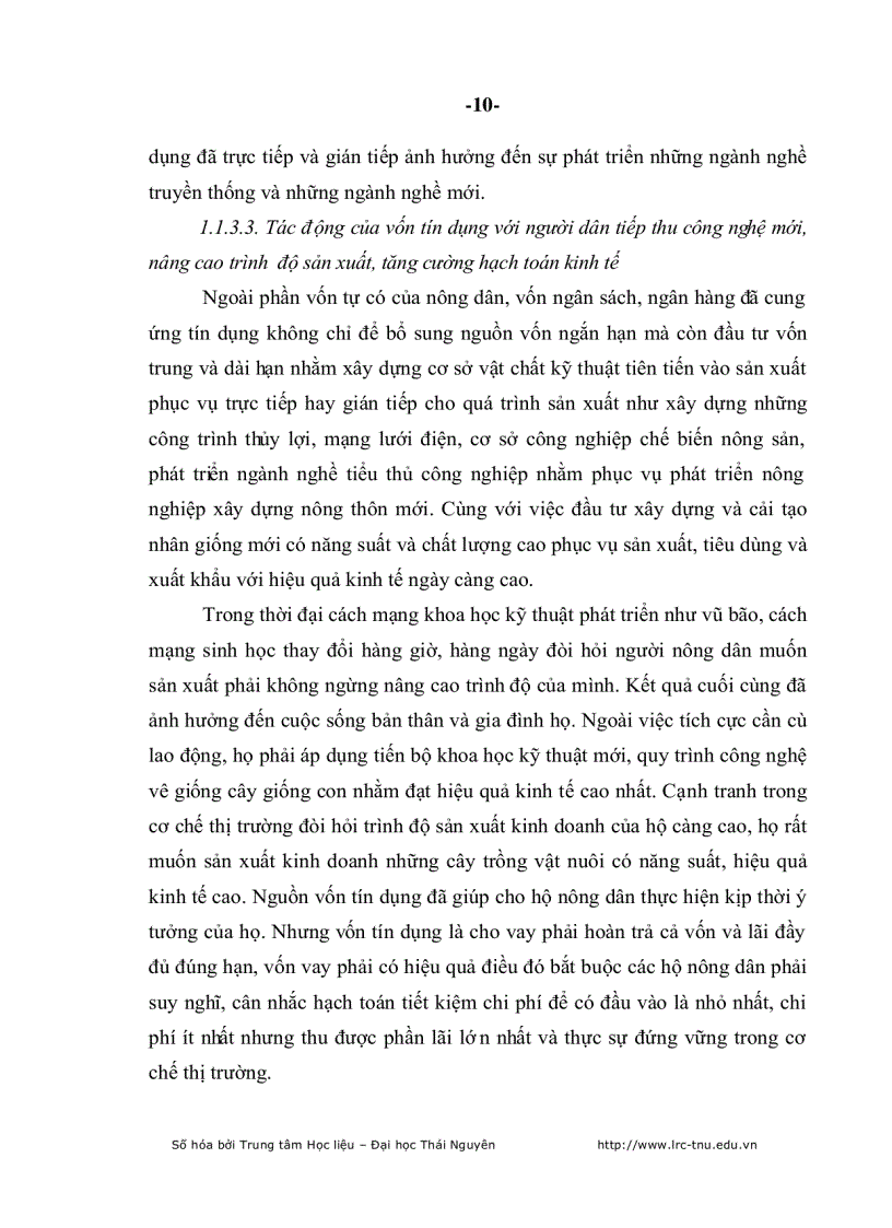 image for page Nâng cao ch ất lượng tín dụng Ngân hàng Nông nghiệp và Phát triển Nông thôn huyện Phú Bình
