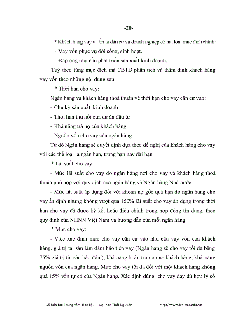 image for page Nâng cao ch ất lượng tín dụng Ngân hàng Nông nghiệp và Phát triển Nông thôn huyện Phú Bình