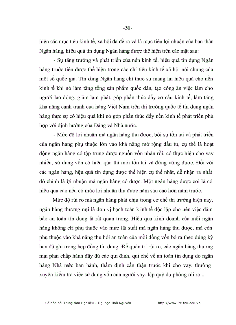 image for page Nâng cao ch ất lượng tín dụng Ngân hàng Nông nghiệp và Phát triển Nông thôn huyện Phú Bình