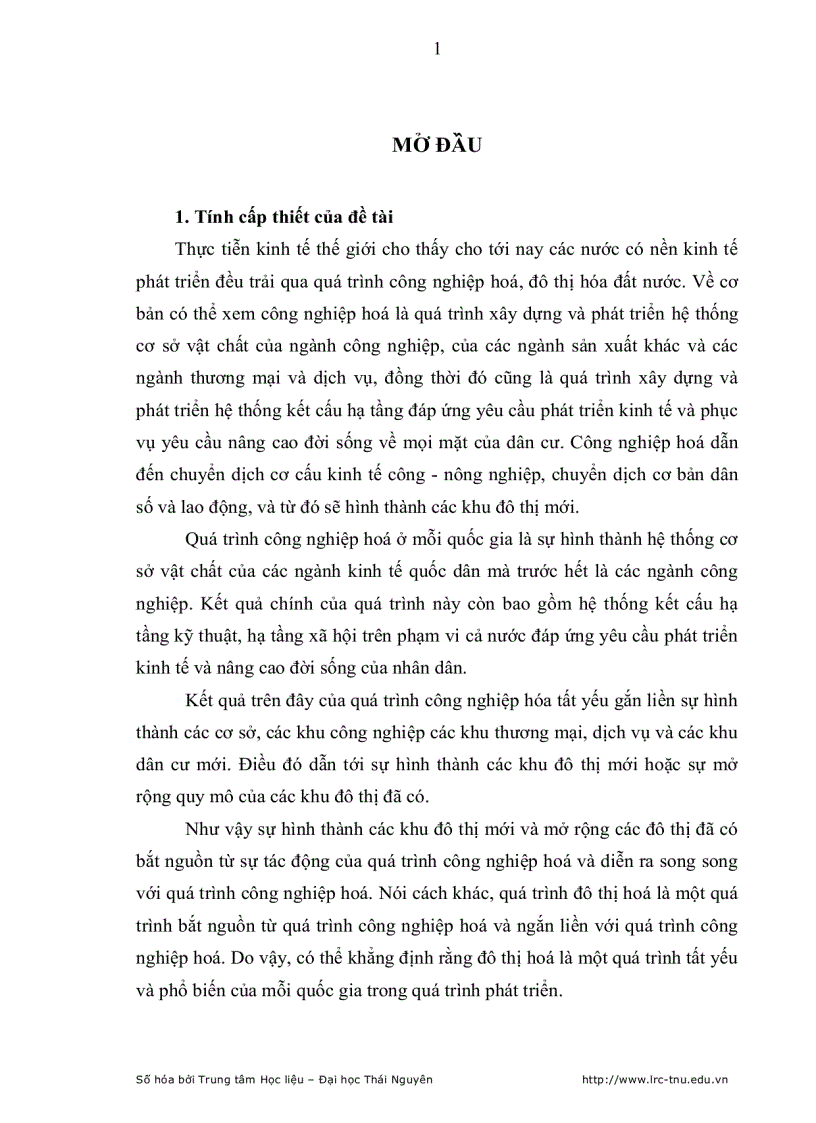image for page Ảnh hưởng của xu hướng đô thị hoá đối với kinh tế hộ nông dân trên địa bàn thành phố Thái Nguyên