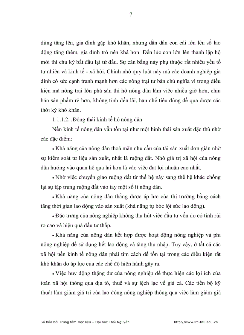 image for page Ảnh hưởng của xu hướng đô thị hoá đối với kinh tế hộ nông dân trên địa bàn thành phố Thái Nguyên