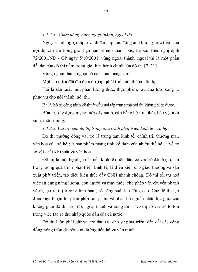image for page Ảnh hưởng của xu hướng đô thị hoá đối với kinh tế hộ nông dân trên địa bàn thành phố Thái Nguyên