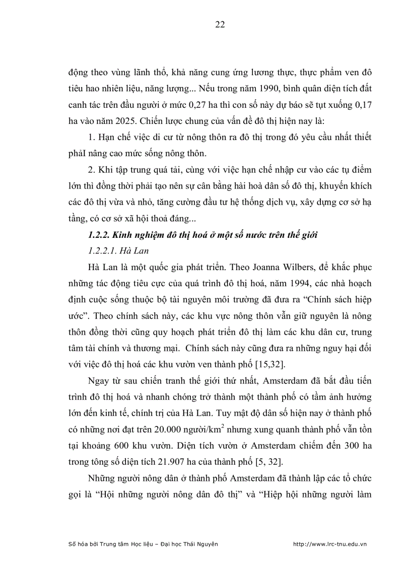 image for page Ảnh hưởng của xu hướng đô thị hoá đối với kinh tế hộ nông dân trên địa bàn thành phố Thái Nguyên