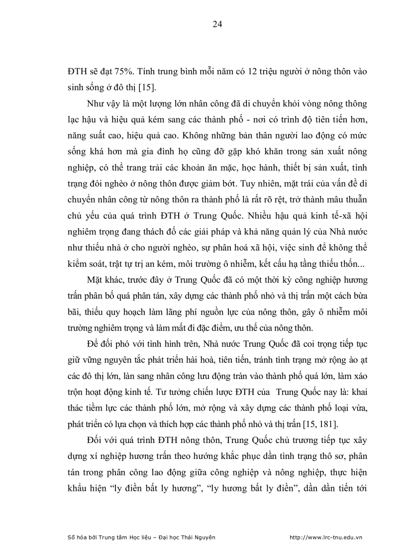 image for page Ảnh hưởng của xu hướng đô thị hoá đối với kinh tế hộ nông dân trên địa bàn thành phố Thái Nguyên