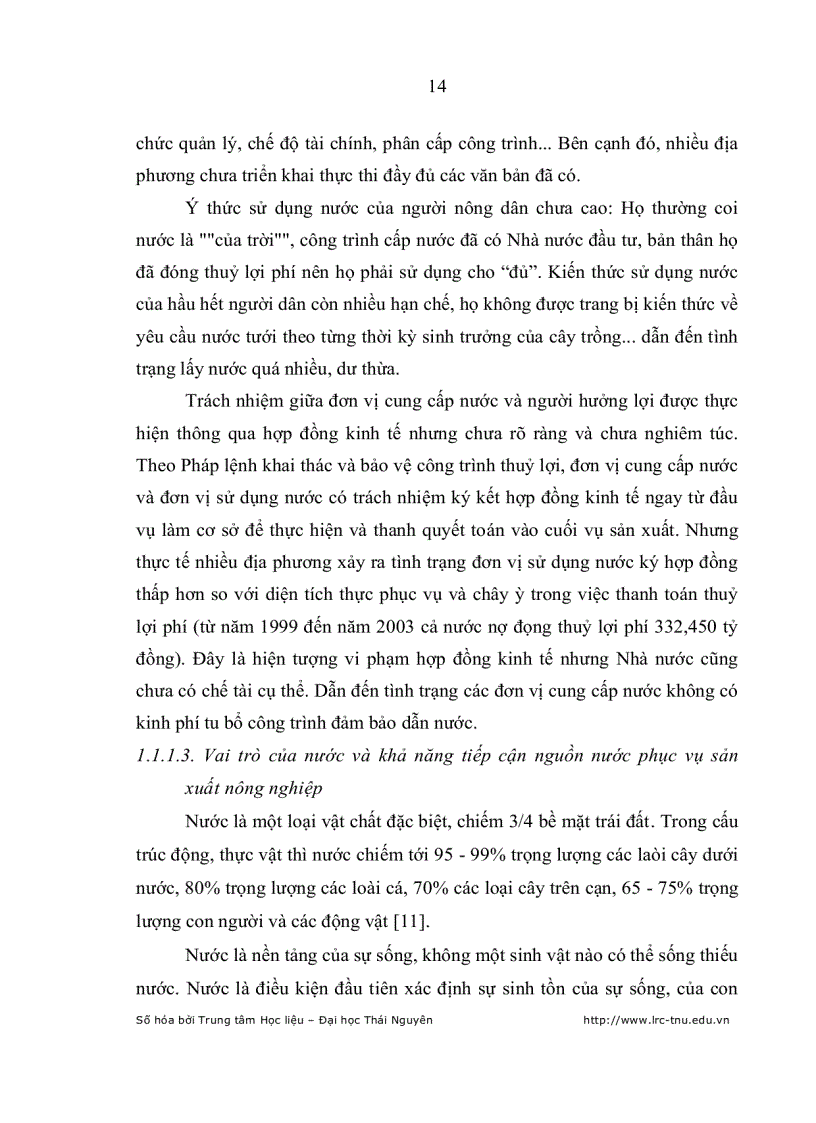 image for page Ảnh hưởng của việc tiếp cận nguồn nước đến thu nhập của hộ nông dân xã Tân Lập huyện Chợ Đồn Bắc Kạn