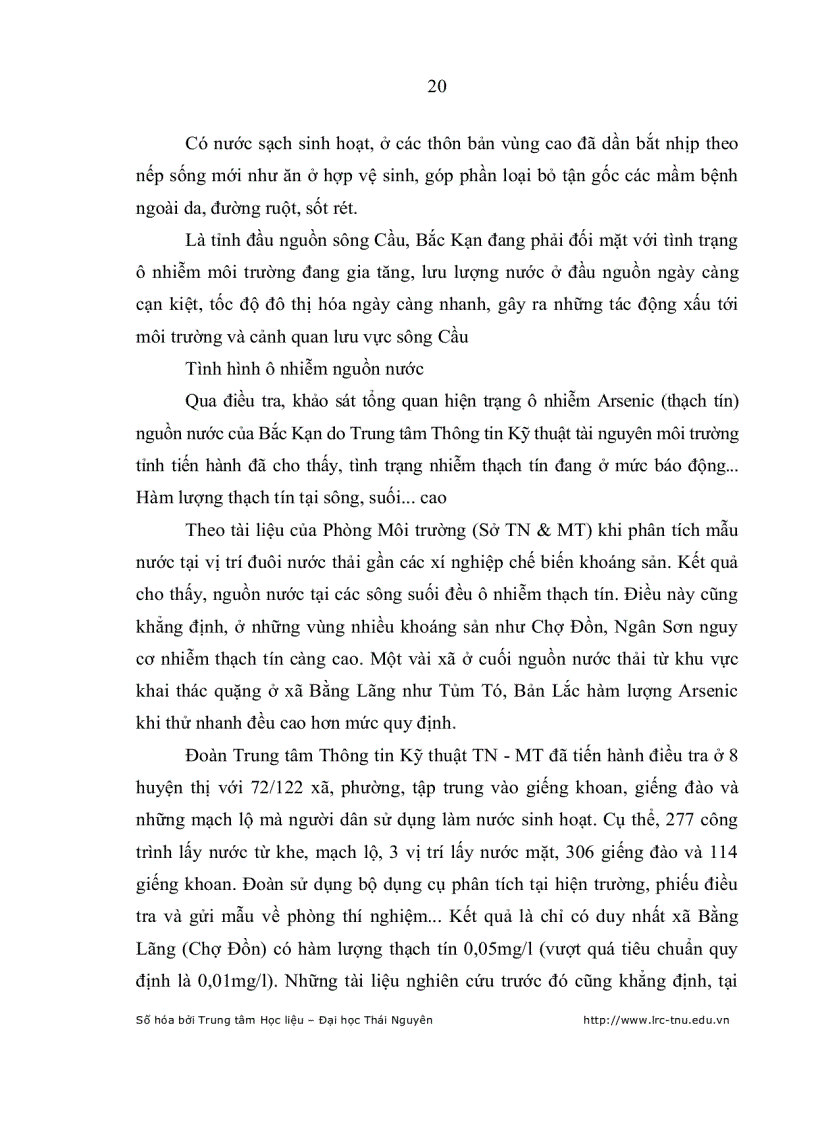 image for page Ảnh hưởng của việc tiếp cận nguồn nước đến thu nhập của hộ nông dân xã Tân Lập huyện Chợ Đồn Bắc Kạn