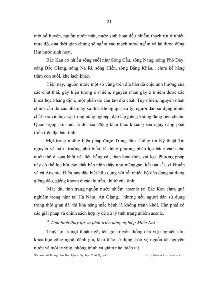 image for page Ảnh hưởng của việc tiếp cận nguồn nước đến thu nhập của hộ nông dân xã Tân Lập huyện Chợ Đồn Bắc Kạn