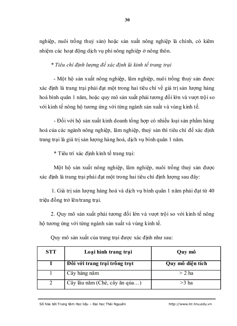image for page Nghiên cứu các giải pháp phát triển kinh tế trang trại huyện Đại Từ Thái Nguyên đến năm 2010