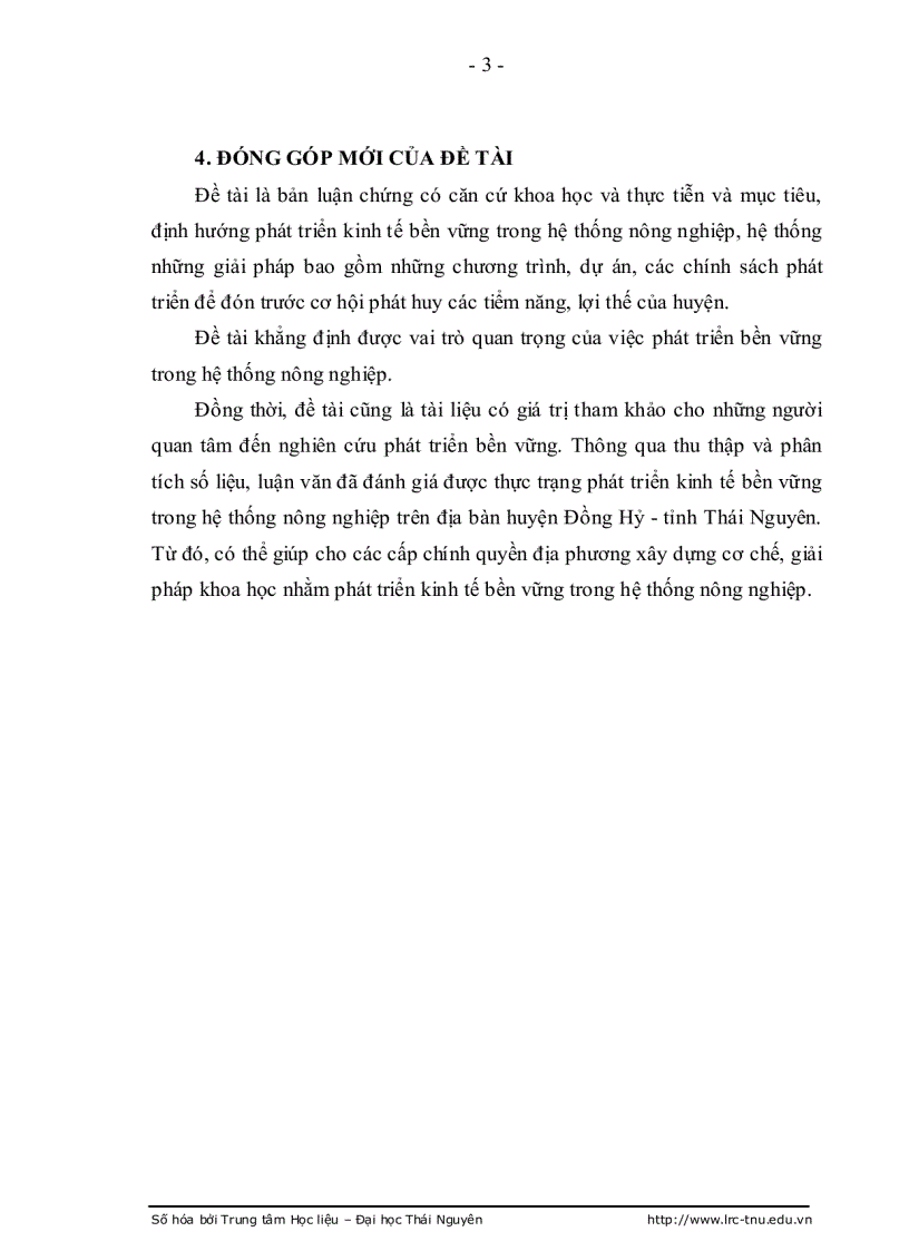 image for page Một số giải pháp nhằm phát triển kinh tế bền vững trong hệ thống nông nghiệp trên địa bàn huyện Đồng Hỷ tỉnh Thái Nguyên