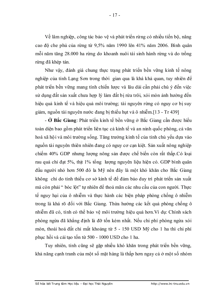 image for page Một số giải pháp nhằm phát triển kinh tế bền vững trong hệ thống nông nghiệp trên địa bàn huyện Đồng Hỷ tỉnh Thái Nguyên