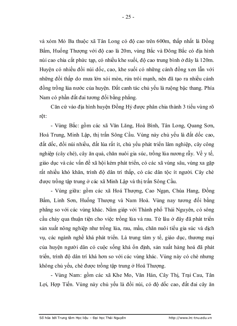 image for page Một số giải pháp nhằm phát triển kinh tế bền vững trong hệ thống nông nghiệp trên địa bàn huyện Đồng Hỷ tỉnh Thái Nguyên
