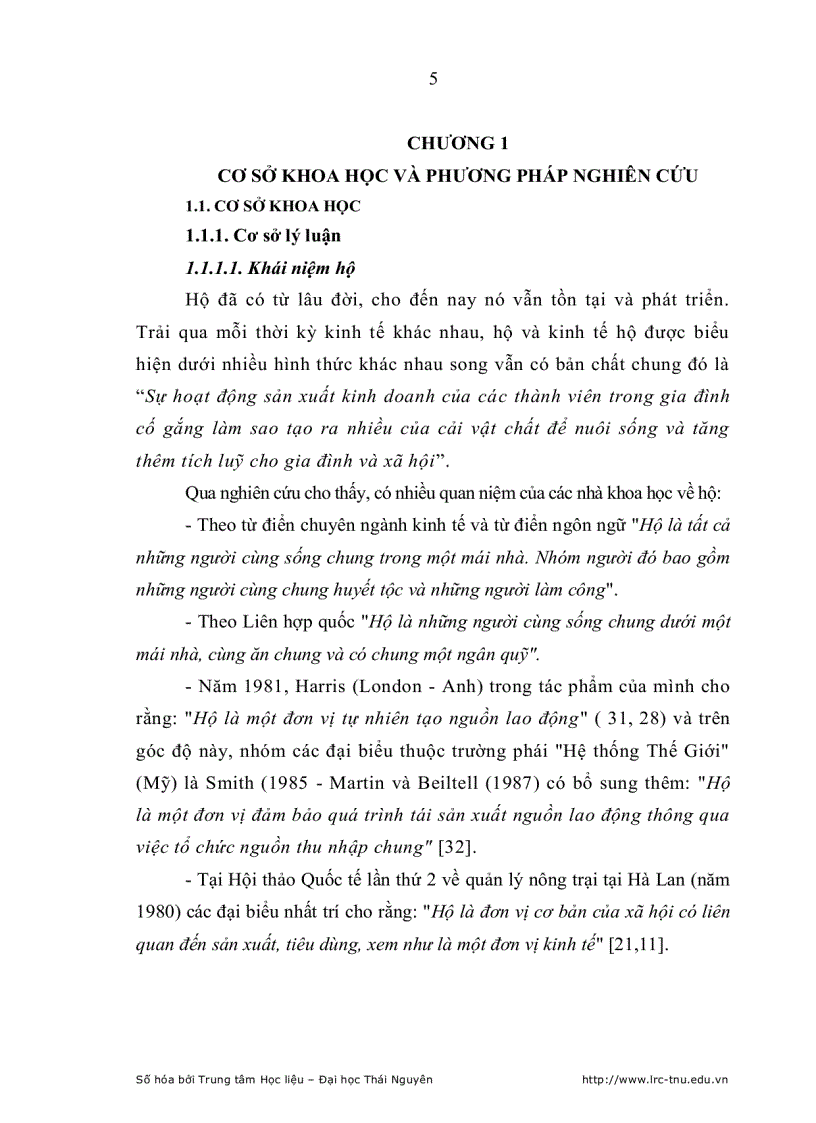 image for page Phát triển kinh tế hộ nông dân ở huyện Phú Lương trong tiến trình hội nhập kinh tế quốc tế