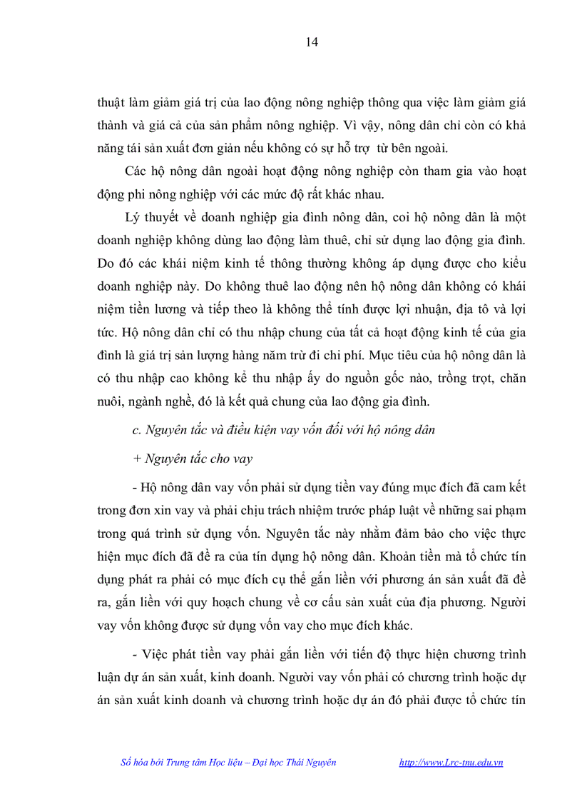 image for page Tác động của hoạt động tín dụng trong việc phát triển Kinh tế nông nghiệp Nông thôn tại huyện Đại Từ tỉnh Thái Nguyên