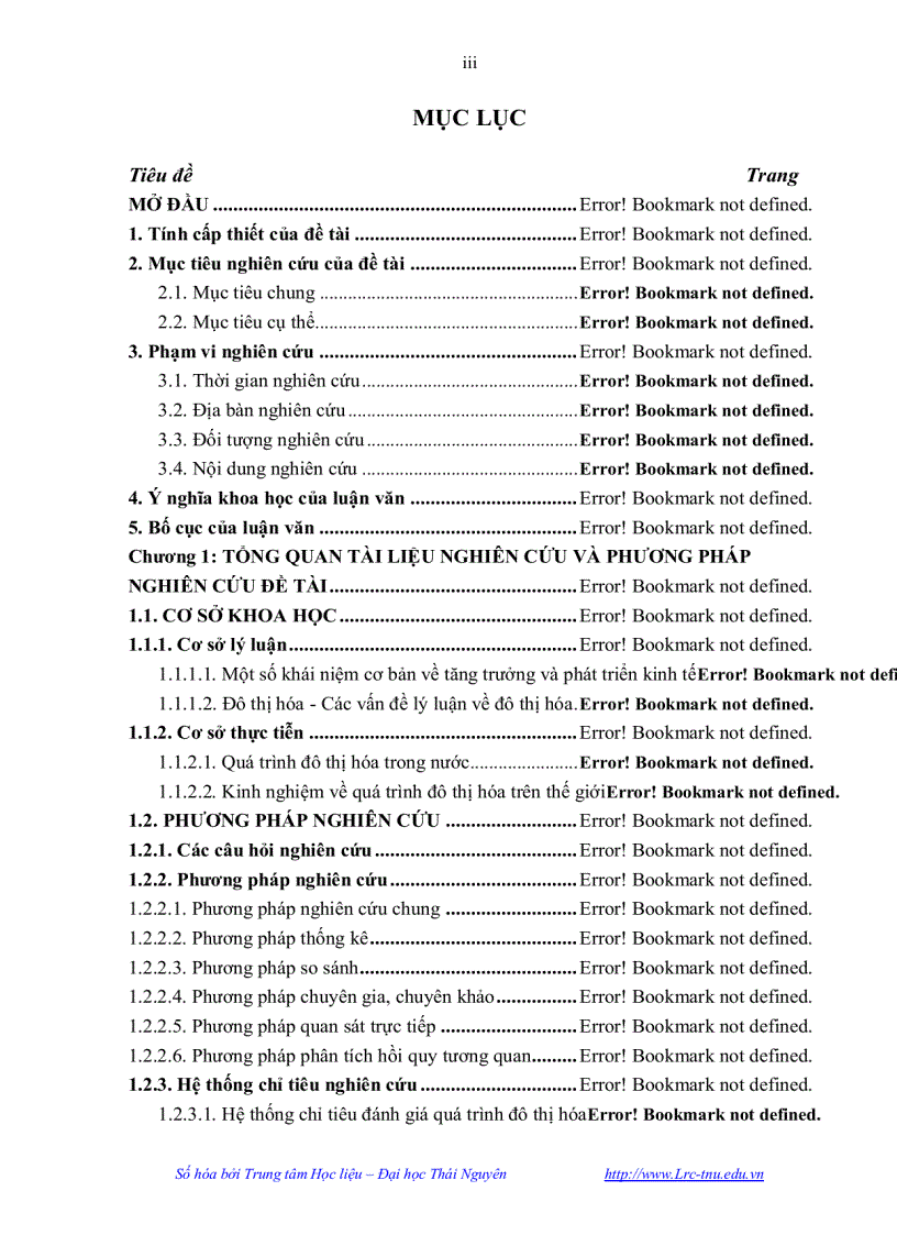 image for page Ảnh hưởng của đô thị hoá đến phát triển kinh tế xã hội của huyện Phổ Yên tỉnh Thái Nguyên