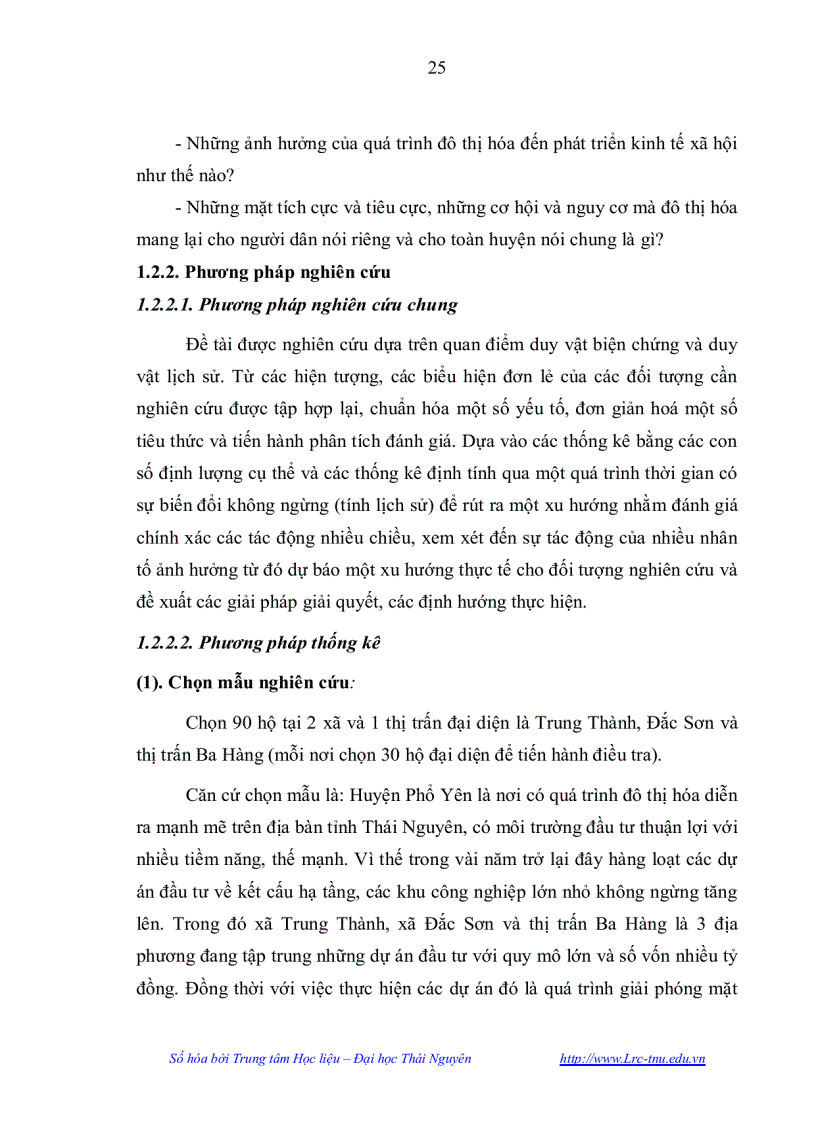 image for page Ảnh hưởng của đô thị hoá đến phát triển kinh tế xã hội của huyện Phổ Yên tỉnh Thái Nguyên