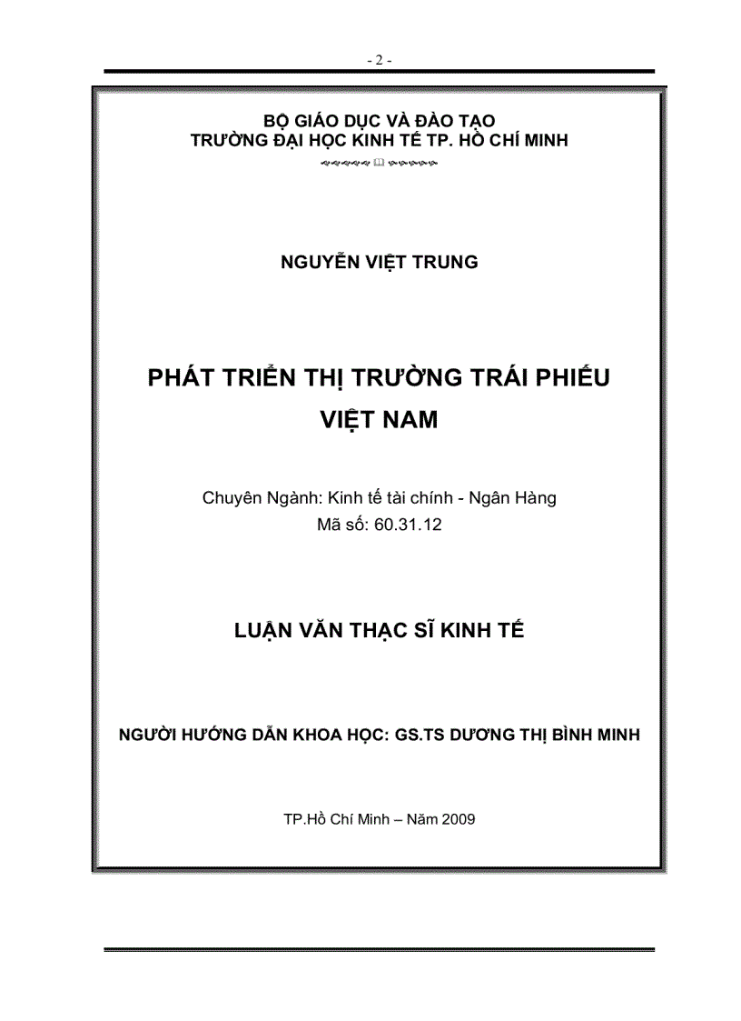 Phát triển thị trường trái phiếu Việt Nam