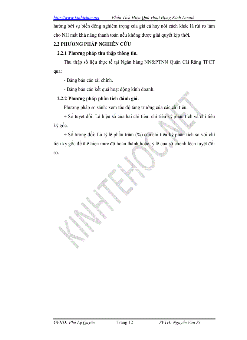 image for page Phân tích hiệu quả hoạt động kinh doanh của ngân hàng Nông Nghiệp và Phát Triển Nông Thôn Cân Thơ Chi Nhánh Cái Răng