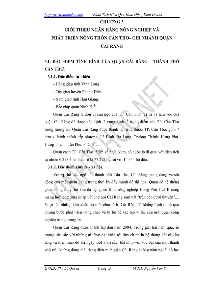 image for page Phân tích hiệu quả hoạt động kinh doanh của ngân hàng Nông Nghiệp và Phát Triển Nông Thôn Cân Thơ Chi Nhánh Cái Răng