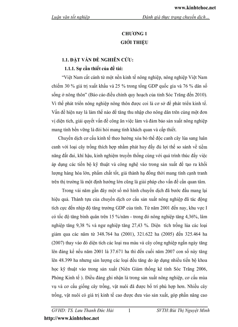 image for page Đánh giá thực trạng chuyển dịch cơ cấu kinh tế nông nghiệp và giải pháp phát triển trên địa bàn tỉnh Sóc Trăng