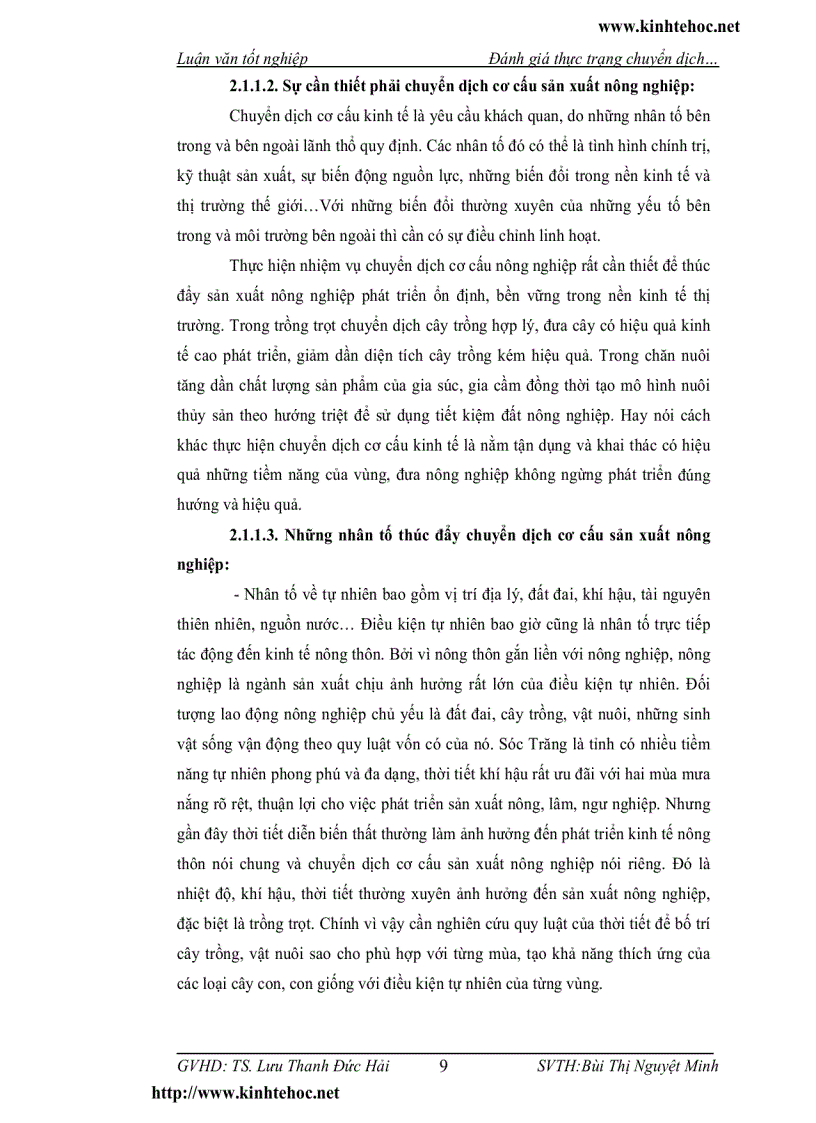 image for page Đánh giá thực trạng chuyển dịch cơ cấu kinh tế nông nghiệp và giải pháp phát triển trên địa bàn tỉnh Sóc Trăng