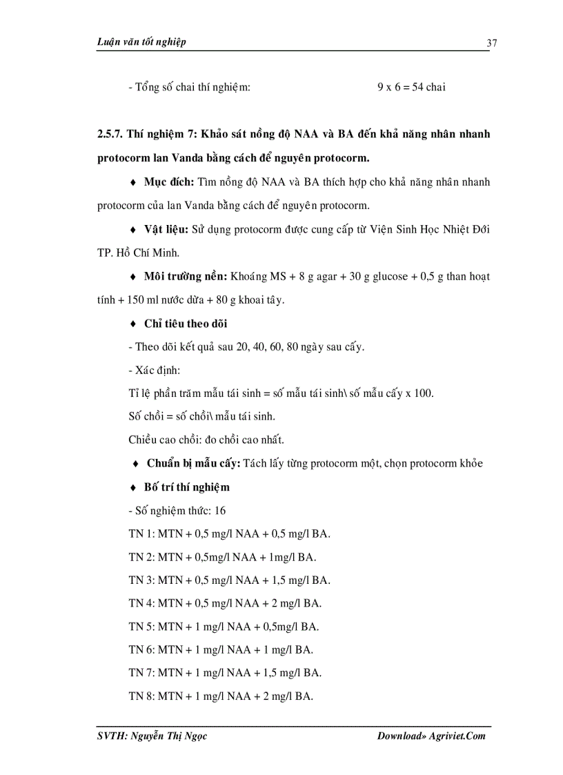image for page Tìm hiểu ảnh hưởng của một số yếu tố môi trường lên sự tạo protocorm và sự sinh trưởng phát triển của Vanda in vitro