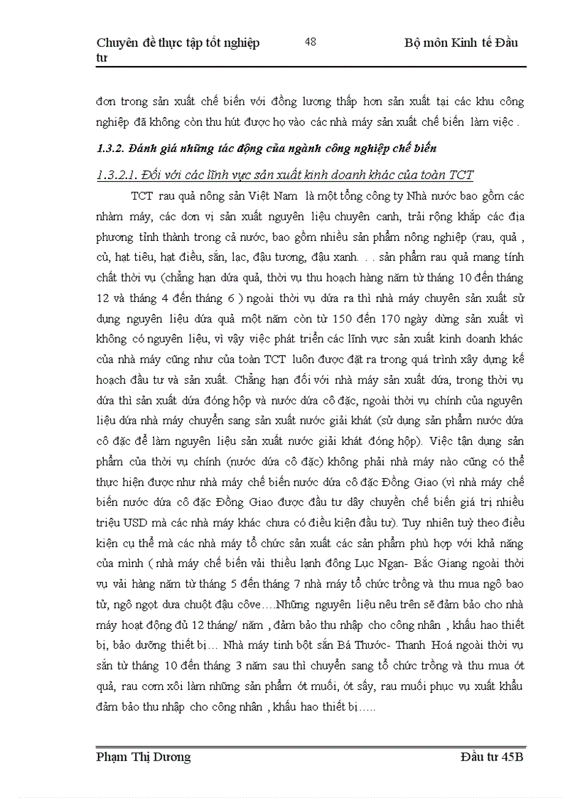 image for page Đầu tư phát triển công nghiệp chế biến rau quả của Tổng công ty Rau quả nông sản Việt Nam Thực trạng và giải pháp