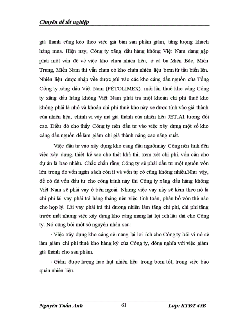 image for page Thực trạng và giải pháp tăng cường đầu tư phát triển tại Công ty xăng dầu hàng không Việt Nam