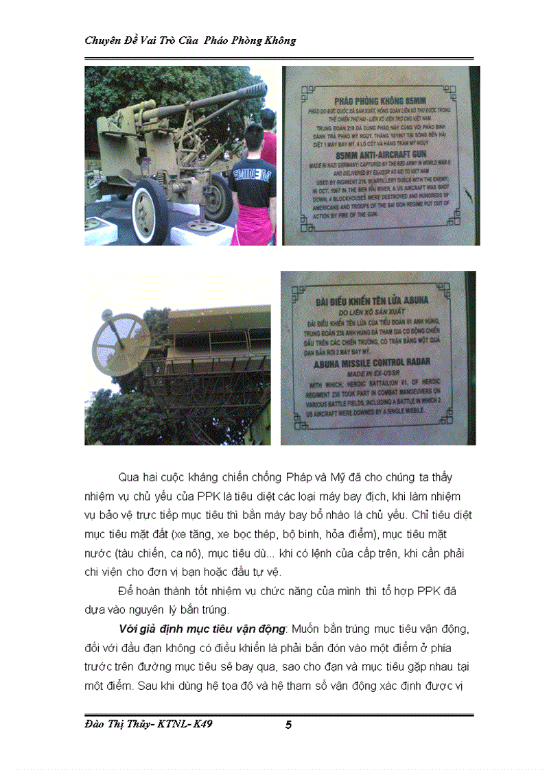 image for page Vai Trò Của Pháo Phòng Không